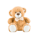 Pink bow teddy bear